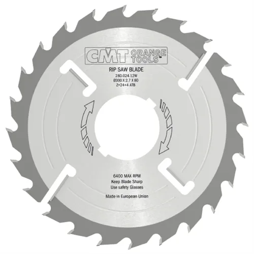 CMT Industrial hasító körfűrészlap tisztító fogakkal, vékony - D180x2,5 d40 Z21+3 MEC HW