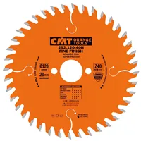 CMT Orange Körfűrészlap elektromos szerszámokhoz, finiselő vágás - D120x1,8/1,2 d20 Z40 HW