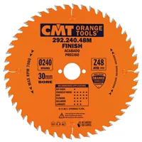 CMT Orange Körfűrészlap elektromos szerszámokhoz, finiselő vágás - D240x2,8 d30 Z48 HW