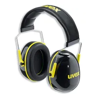 Uvex K2 Fülvédő, 32dB, fekete-sárga