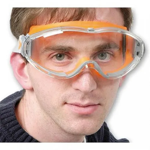 Uvex ULTRASONIC Zárt szemüveg, átlátszó szemellenző, narancssárga-szürke