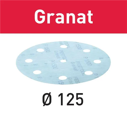 Festool Csiszolópapír STF D125/8 - P1000 GR/50 Granat