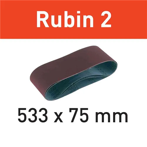 Festool Csiszolószalag L533X75 - P80 RU2/10 Rubin 2