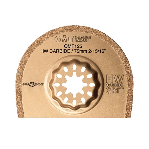 CMT Starlock fűrészlap CARBIDE keményfém szemcsékkel, vékony, téglára és betonra - 75 mm