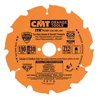 CMT Gyémánt körfűrészlap cementkötésű faforgácslapra - D216x2,2 d30 Z14