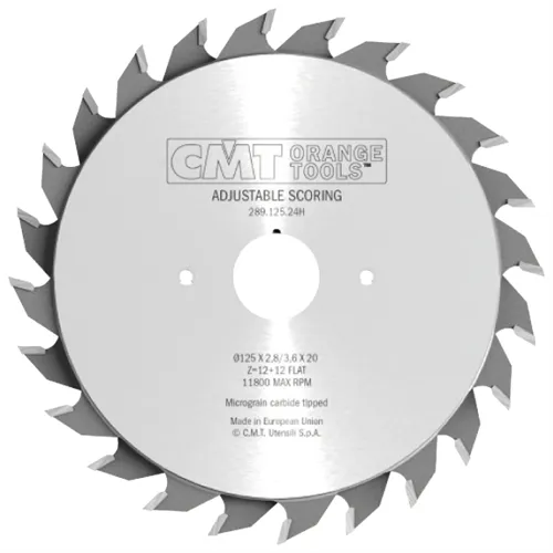CMT Elővágó körfűrészlap kétrészes - D100x2,8-3,6 d20 Z10+10 HM