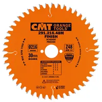 CMT Orange Körfűrészlap elektromos szerszámokhoz univerzális - D216x2,8 d30 Z48 HW -5°Neg