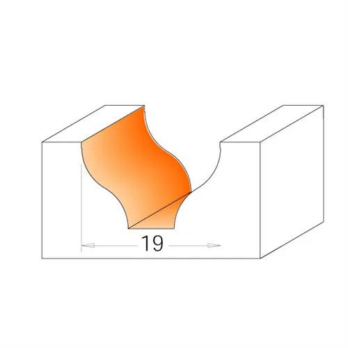 CMT C965 Profil-homlokmaró - R3,2 D25,4x9,5 d9,5 S=12