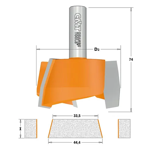 CMT C981 Készlet CORIAN javítására 2db, S=12mm,D=47,5mm