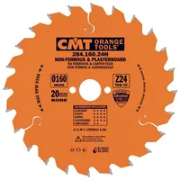 CMT Orange Körfűrészlap színesfémekre és műanyagokra - D160x2,2 d20 Z24 HW