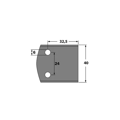 IGM Fogásvastagsághatároló forma - LB32,5, 40x16x4mm SP 2db