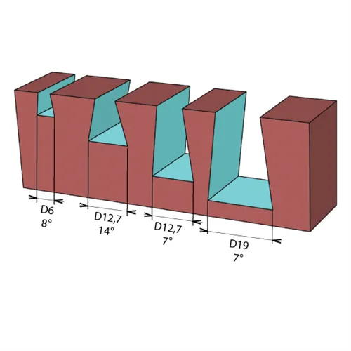 Fogazómaró HW - D12,7x12,7 L56 14° S=6,35