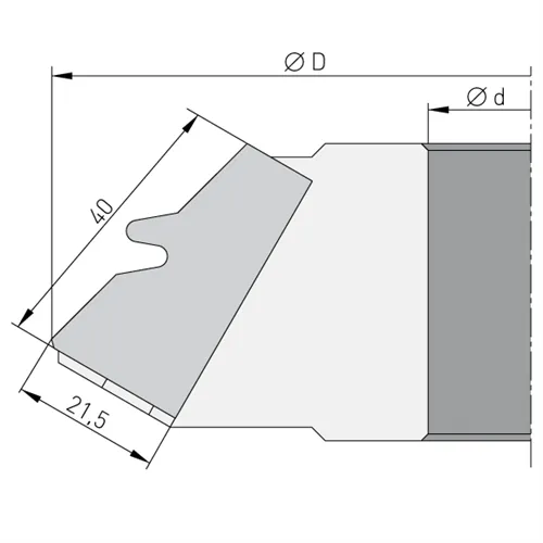Profil Váltólapka 40x21,5x2mm F623