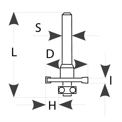 IGM M122 Tárcsás horonymaró - D31,8x6 L64,8 S=8 HW