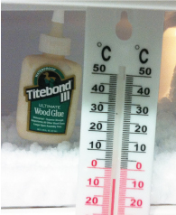 2013-11-26 Titebond ragasztó jégen - Hőmérő